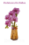 kwiatowe puzzle 3d kwiaty do składania fioletowy bukiet w wazonie dekoracja pokoju fioletowa orchidea